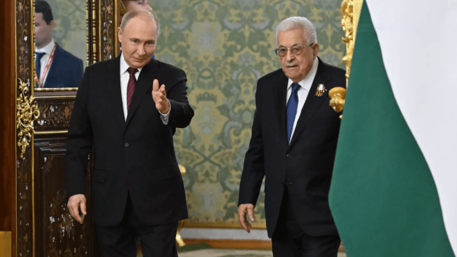 هذا ما أكده بوتين خلال لقائه مع الرئيس الفلسطيني عباس