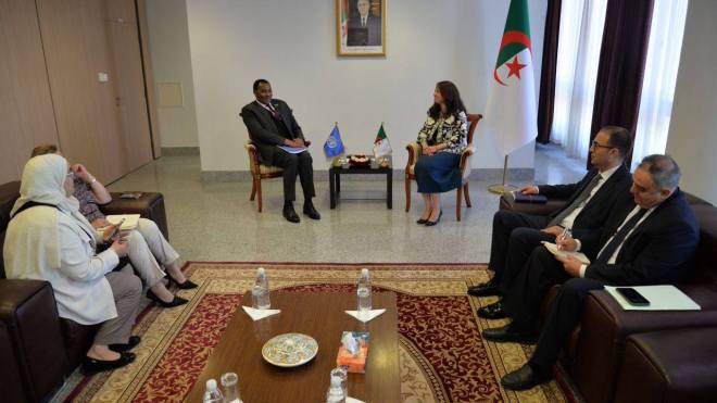 منصوري تستقبل ممثلي منظمتي الصحة العالمية والهجرة