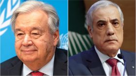 العرباوي يبحث مع غوتيريش انعكاسات الأزمات والنزاعات الراهنة على العمل متعدد الأطراف