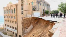 انزلاق أرضي خطير في عين الترك بوهران