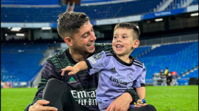 بالفيديو.. نجل فالفيردي يقلّد احتفالات لاعبي ريال مدريد