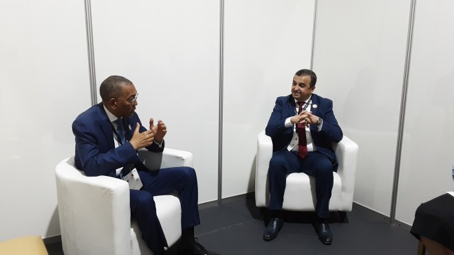 عرقاب يتباحث مع نظيره الأنغولي بلواندا