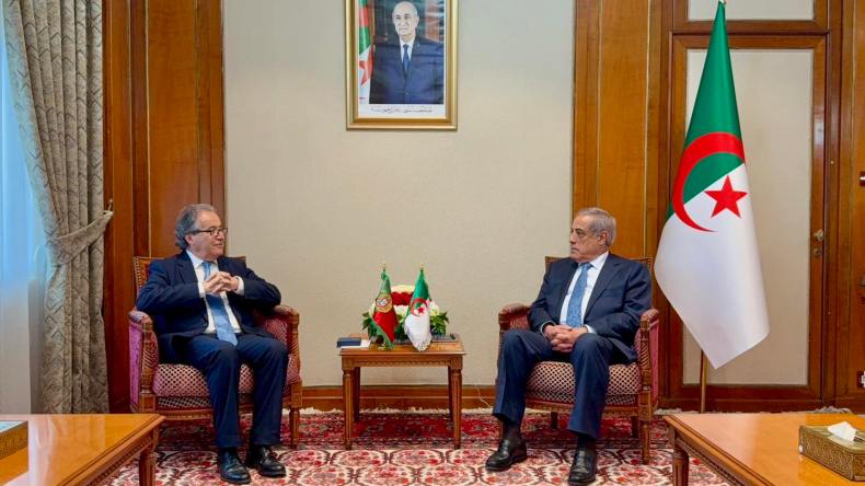 لعرباوي يستقبل رئيس المحكمة الدستورية للبرتغال