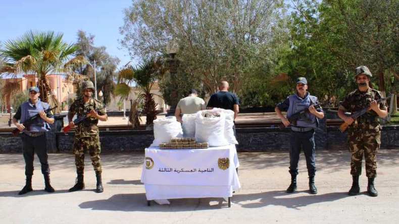 إحباط تهريب 108 كلغ من الكيف المعالج ببشار