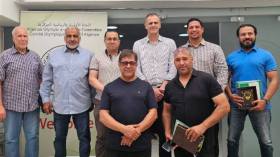 رئيس اللجنة الأولمبية الجزائرية يستقبل مسؤولين دوليين في الكاراتي