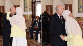 قبلة على الجبين.. صورة لرئيس الجمهورية تثير تفاعلا واسعا