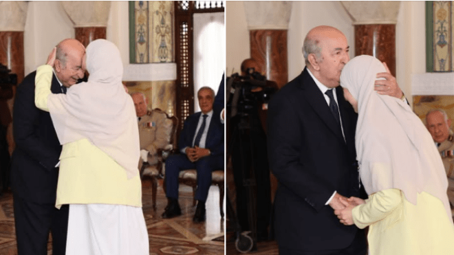 قبلة على الجبين.. صورة لرئيس الجمهورية تثير تفاعلا واسعا