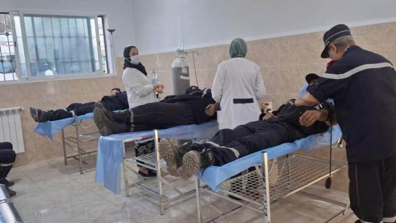 الأطقم الطبية بأولاد يعيش تواصل إسعاف متضرري حرائق الشريعة