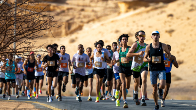 الجزائري عبد الباسط الهامل يحتل المركز الثاني في ماراثون العلا بالسعودية