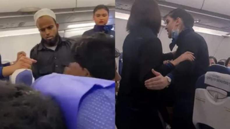 شاب مسلم يتلقى صفعة على متن طائرة لسبب غريب!