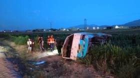 سطيف.. 22 جريحا في حادث انقلاب حافلة كانت في رحلة  