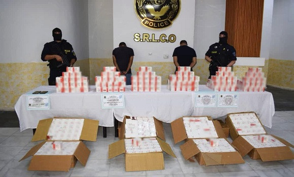 Mise en échec de plusieurs tentatives de trafic de drogues et de psychotropes à travers plusieurs wilayas