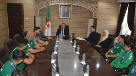 الوزير صادي يستقبل أعضاء المنتخب الوطني لرفع الأثقال