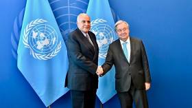 عطاف يبحث مع غوتيريش التحديات التي تواجه منظمة الأمم المتحدة