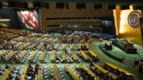 نتنياهو يلقي خطابه في الأمم المتحدة أمام قاعة شبه فارغة