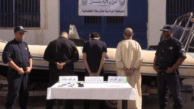 شرطة تلمسان تفكّك شبكة إجرامية لتهريب المهاجرين عبر البحر (فيديو)