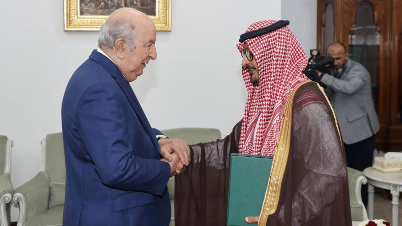 الرئيس تبون يستلم رسالة من ولي العهد السعودي