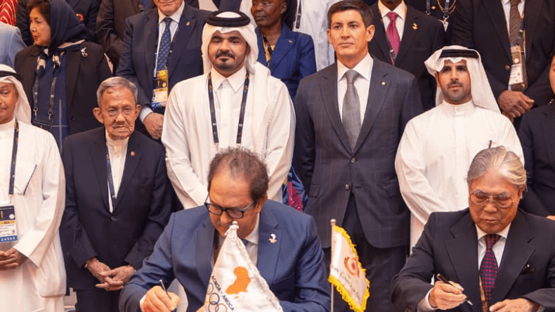توقيع اتفاقية تعاون بين جمعية اللجان الأولمبية في إفريقيا والمجلس الأولمبي الآسيوي