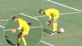 بالفيديو.. خطأ كارثي من حارس مرمى ليبيا في مباراة الرأس الأخضر