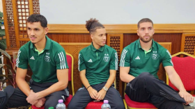 بالصور.. “الخضر” يحلون بوهران تحسبا لمواجهة الصومال