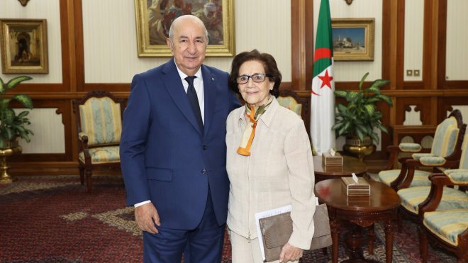 رئيس الجمهورية يستقبل المجاهدة جميلة بوحيرد
