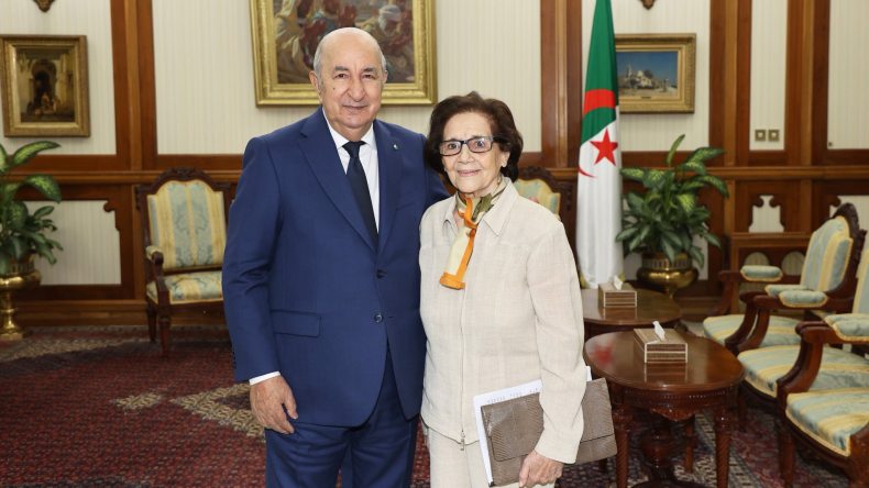 رئيس الجمهورية يستقبل المجاهدة جميلة بوحيرد