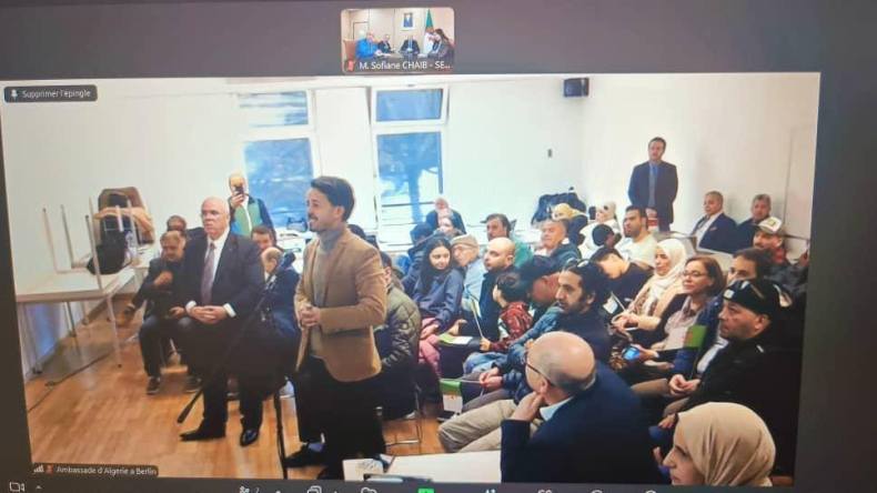 لأول مرة.. شايب يشرف على لقاء افتراضي مع الجالية الجزائرية بهامبورغ