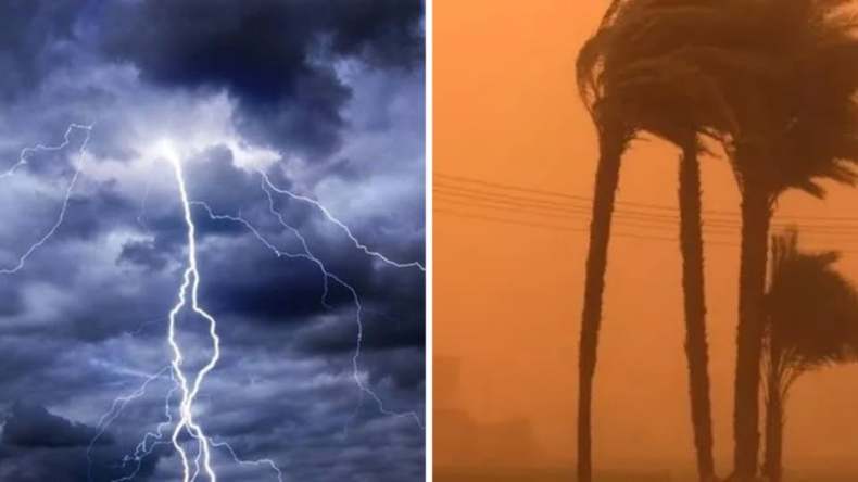 تنبيه: رُعود وزوابع رملية على هذه الولايات