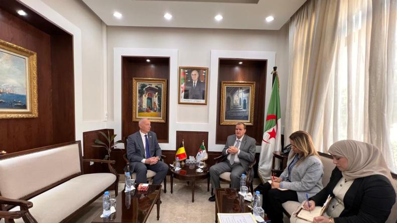 الجزائر وبلجيكا تبحثان آفاق جديدة لتعزيز التعاون الاقتصادي والتجاري