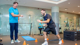 بالصور.. غويري يشرع في عملية إعادة التأهيل