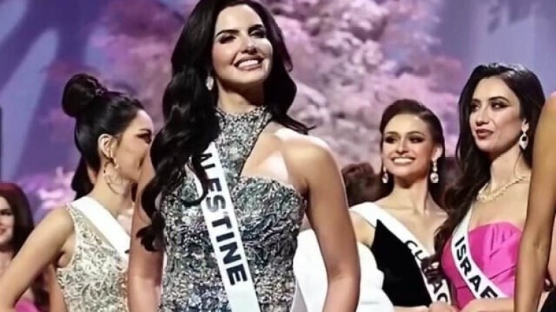 شاهد.. نظرات المتسابقة الصهيونية للفلسطينية في مسابقة جمال الكون