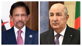 سلطان بروناي يؤكد حرصه على توسيع التعاون مع الجزائر