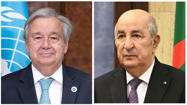 رئيس الجمهورية يتلقى رسالة من الأمين العام للأمم المتحدة