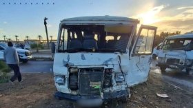 إصابة 12 شخصا في حادث اصطدام حافلتين بوهران