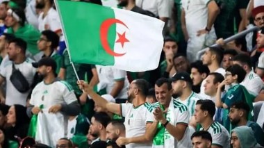 Les supporters algériens à fond avec les Verts