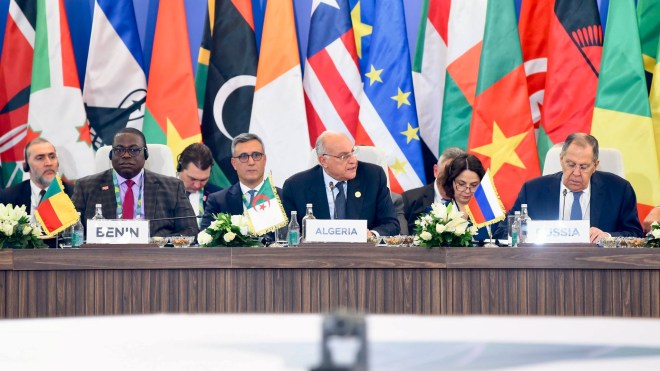 الجزائر تحيي تجدد الالتزام الإفريقي-الروسي بمبدأ الحلول الإفريقية لمشاكل القارة الأمنية