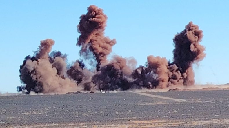 منجم غارا جبيلات غرب: انطلاق عمليات تفجير خام الحديد