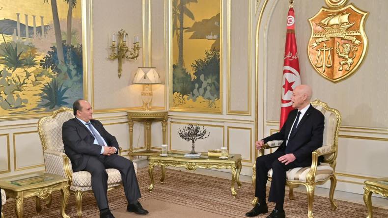 غريب يستقبل من قبل الرئيس التونسي