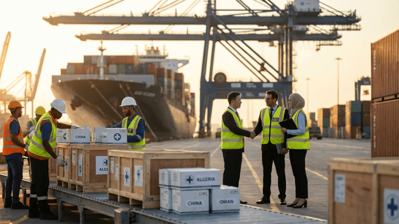 الجزائر تفتح أسواقًا جديدة بأولى شحناتها الدوائية إلى الصين وعُمان