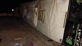 إصابة 23 شخصًا في حادث انقلاب حافلة بالمسيلة