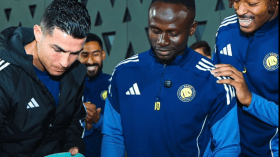 بالفيديو.. لاعبو النصر يحتفلون بعودة ساديو ماني بعد التتويج بكأس إفريقيا