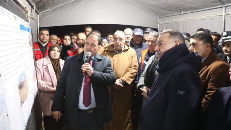 سعيود يقف بمعسكر على مخلفات التقلبات الجوية