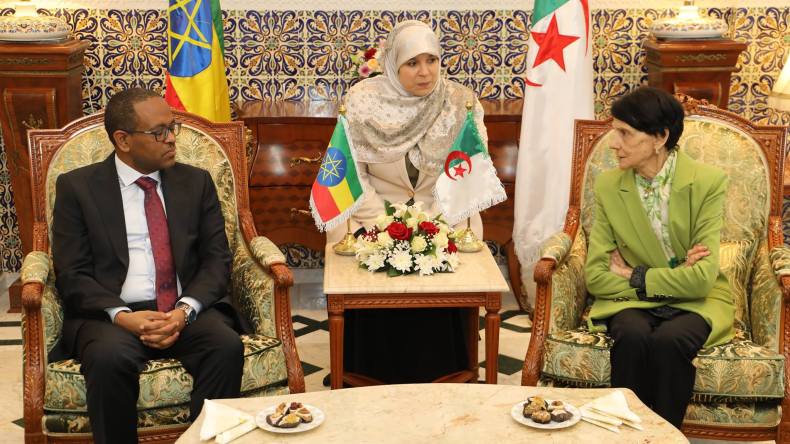 عسلاوي تستقبل رئيس مجلس التحقيق الدستوري لجمهورية إثيوبيا