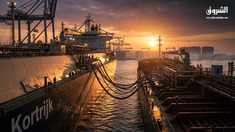 في سابقة بحرية.. نجاح أكبر عملية نقل للأمونيا من سفينة إلى أخرى في عمان