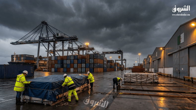 استعدادًا للرياح العاتية.. موانئ الجزائر تتخذ إجراءات عاجلة لحماية المعدات والعاملين