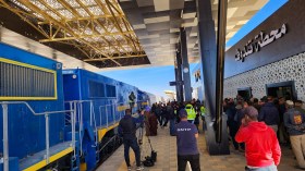 وصول أول قطار إلى محطة المسافرين بتندوف