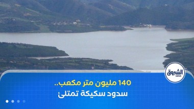 إرتفاع كمية المياه المخزنة في سدود سكيكدة إلى 140 مليون متر مكعب