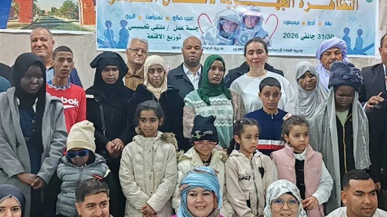 تظاهرة توعويّة لفائدة “أطفال القمر” وأوليائهم بتيميمون