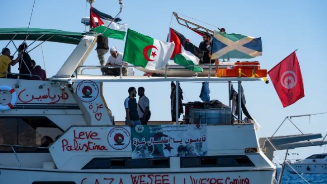 أسطول الصمود يطلق أضخم تحرك إغاثي في التاريخ نحو غزة