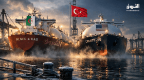 الجزائر ثاني أكبر مورّد للغاز المسال إلى تركيا
